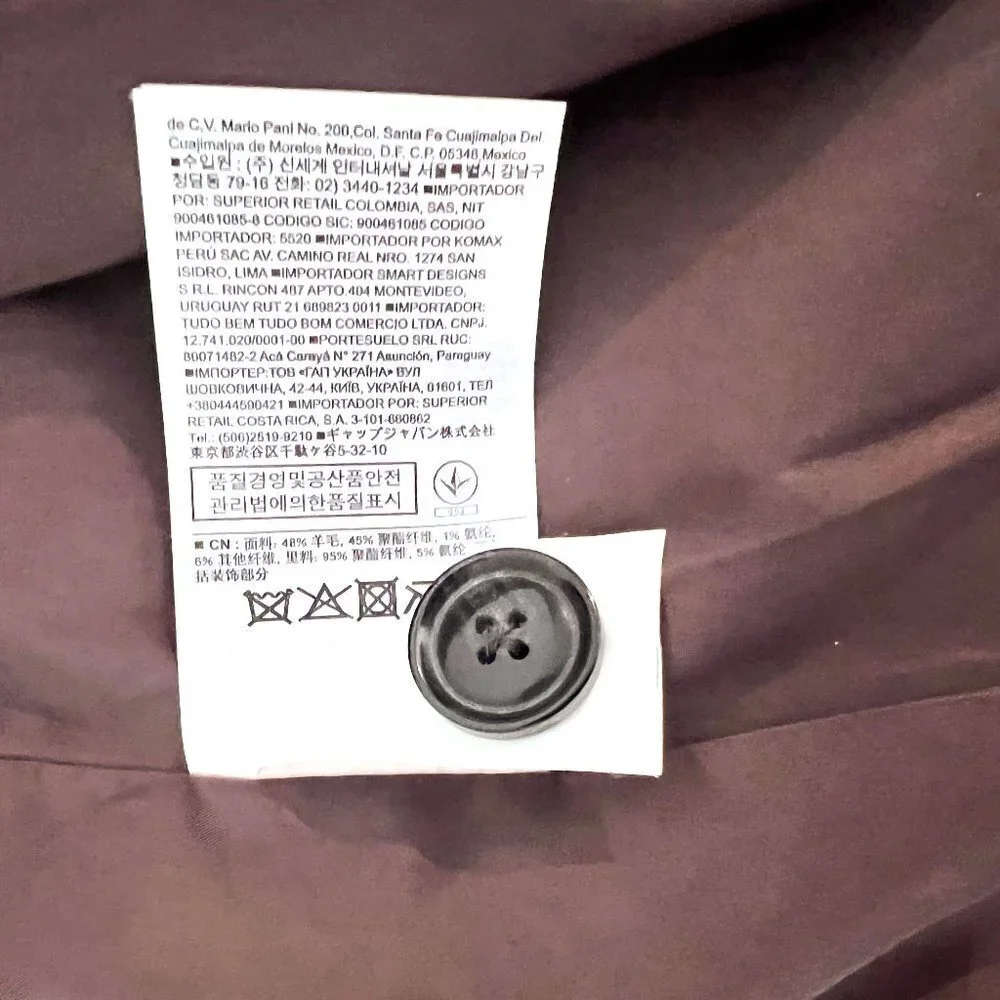 Banana Republic Women’s Wool Notched Collar Button Front Jacket Blazer Size 0 - Picture 13 of 13